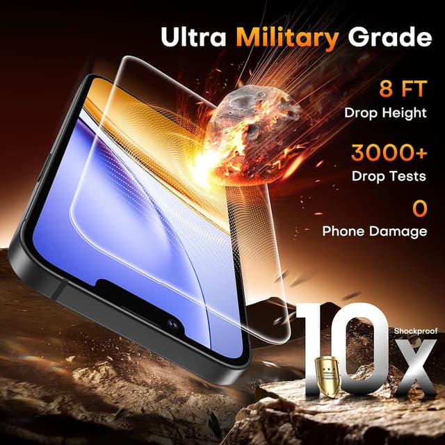 Thumbnail 6 de TOCOL for iPhone 17e Screen Protector (6.1 inch) 9H Hardness Tempered Glass, Auto-Install, Case-Friendly 2-Pack