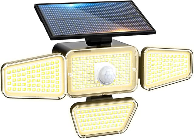 Detalle de Peasur faretto LED da esterno solare con sensore di movimento e 318 LED