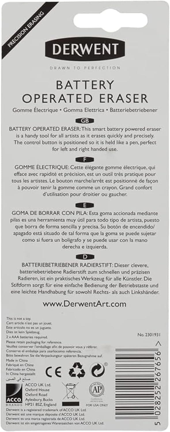 Thumbnail 4 de Derwent Battery-operated eraser pen 2301931