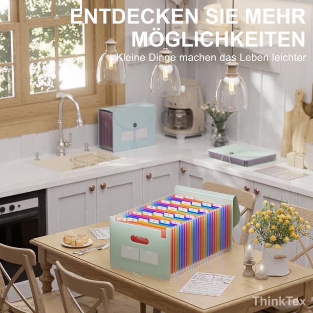 Thumbnail 5 de ThinkTex 26 Fächer Dokumentenmappe A4