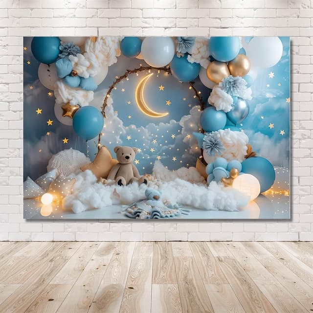 Thumbnail 3 de MEHOFOND Geburtstags Hintergrund 2,1 x 1,5 m