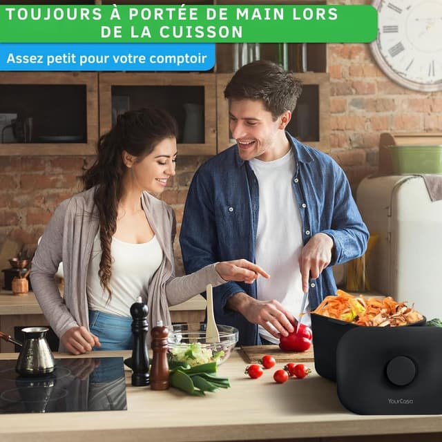 Detalle 2 de YourCasa Biomülleimer Küche 5 l für Biomüll