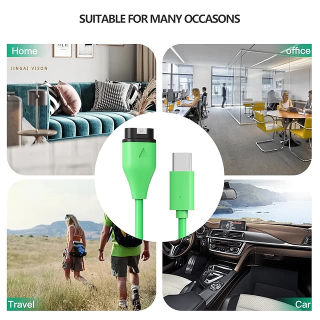 Thumbnail 6 de AWINNER compatible Garmin watch charger cable (USB-C) – 1 pack