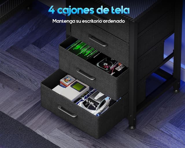 Thumbnail 6 de Coleshome Escritorio Gaming 130x100 LED