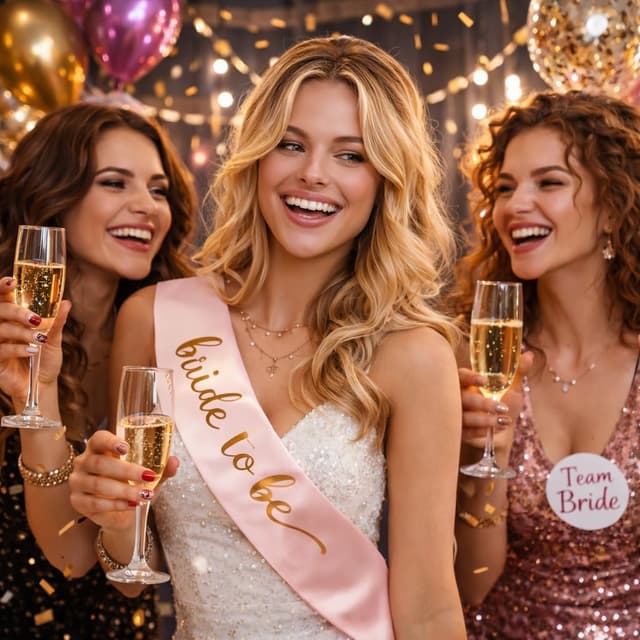 Detalle de PAWARSO Set addobbi addio al nubilato da 41 pezzi: fascia sposa, velo, tiara, occhiali e accessori foto