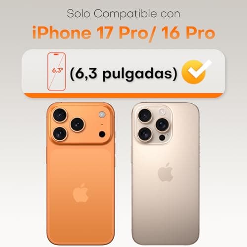 Thumbnail 1 de TOCOL Cristal Templado iPhone 17/16 Pro 9H 🌟 2 Pzas