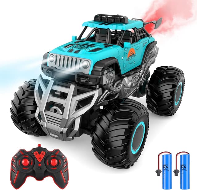 Detalle de iBlivers Remote Control Monster Truck (2.4GHz) with Spray, Music & Lights