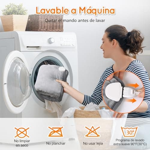 Detalle 1 de OneAmg manta eléctrica espalda cuello 61×94 cm