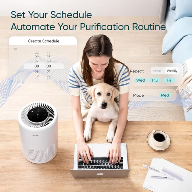 Detalle 2 de LEVOIT Core 200S-P Air Purifier 140 ft² 🏠