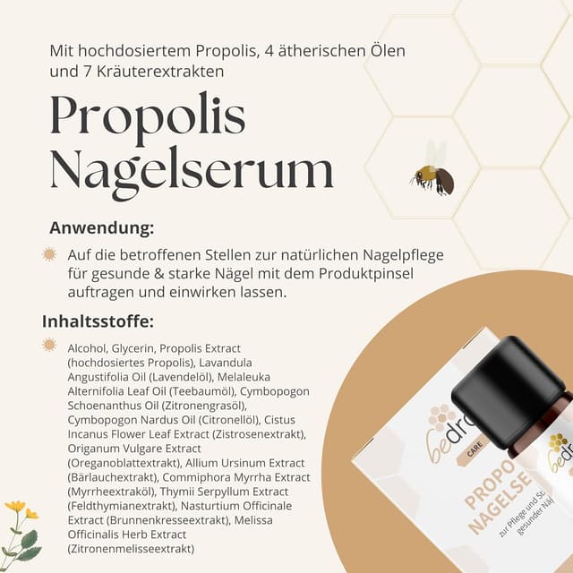 Thumbnail 4 de bedrop Propolis Nagelserum 10 ml Nagelöl zur Pflege 💅