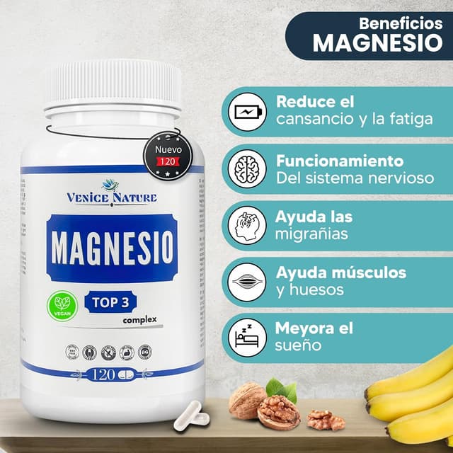 Thumbnail 5 de Venice Nature Magnesium Complex 🌿 120 Cápsulas Veganas