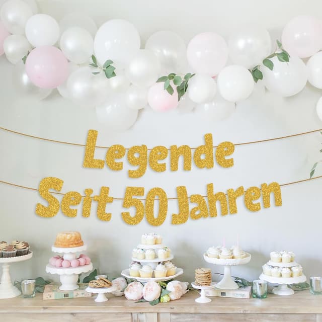 Detalle 2 de HUKUMA 50-Jahre Banner 1,50 m Geburtstag