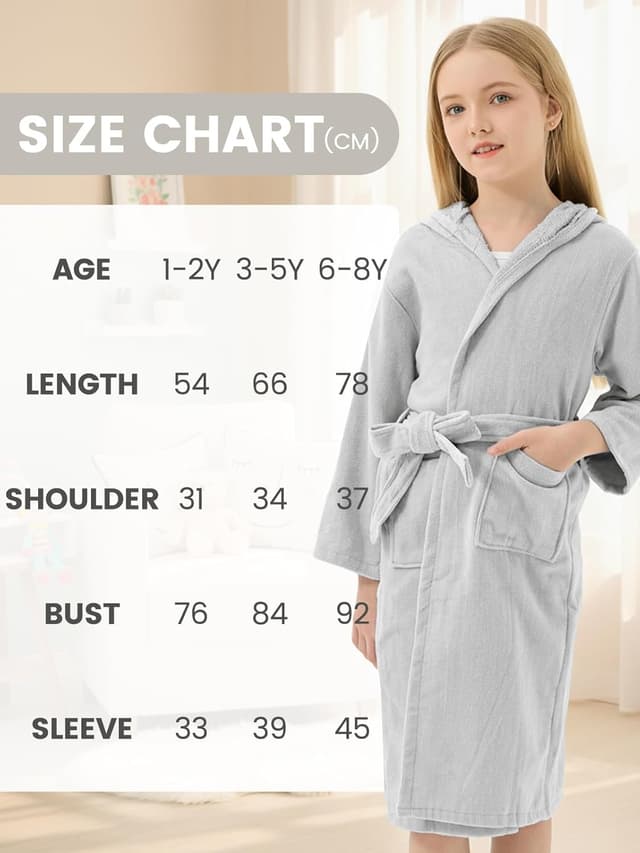 Thumbnail 6 de JiAmy Kids Cotton Dressing Gown 1-8 Years