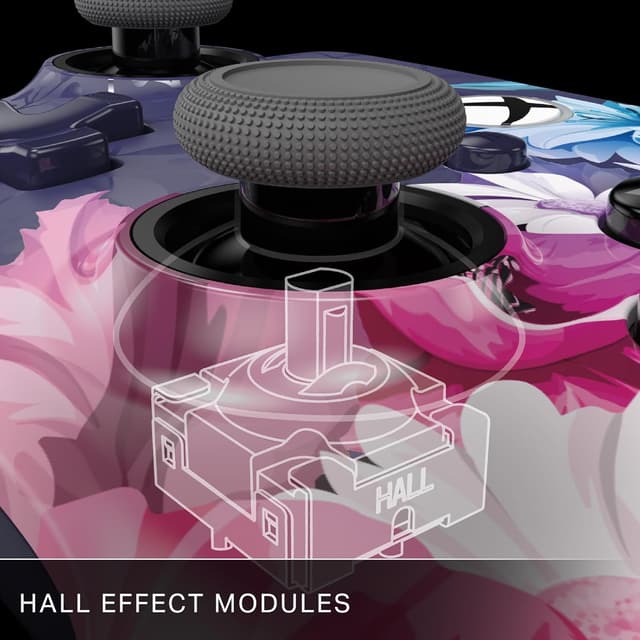 Detalle 2 de PowerA Advantage Plus Wired Controller für Xbox Series X|S – Night Blossom (kabelgebunden)