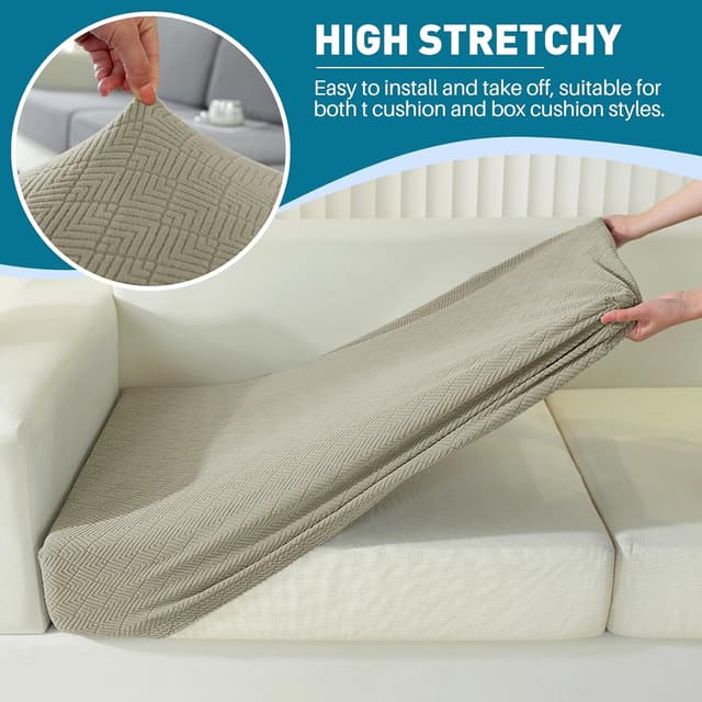 Detalle 1 de YSTELLAA copricuscino divano 1 posto cachi