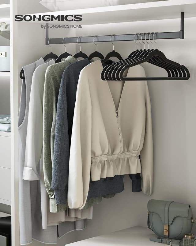 Thumbnail 1 de SONGMICS Percha de Terciopelo 20u Antideslizantes 360º