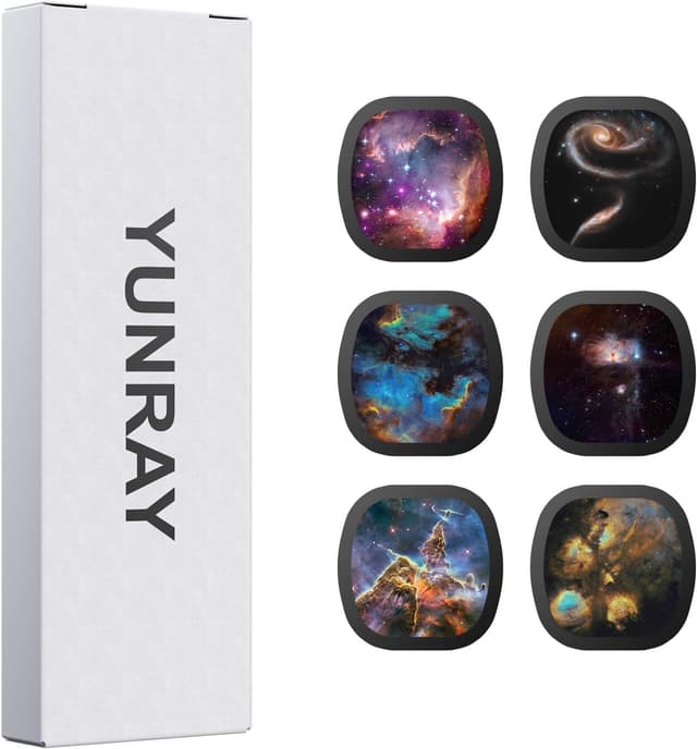 Detalle de YUNRAY Galaxy Projector Disc Set (6 Ultra-HD Projektscheiben) kompatibel mit Galaxy Projector Pro und ausgewählten Modellen