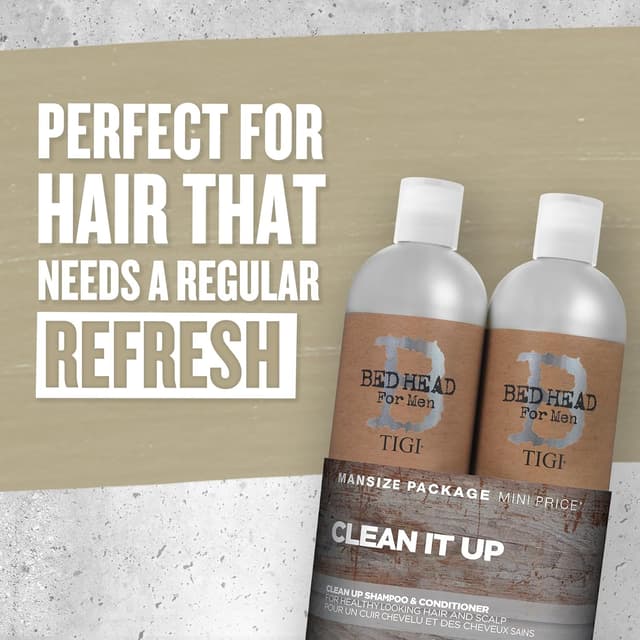 Thumbnail 2 de Bed Head for Men Clean Up Pack 2x750 ml