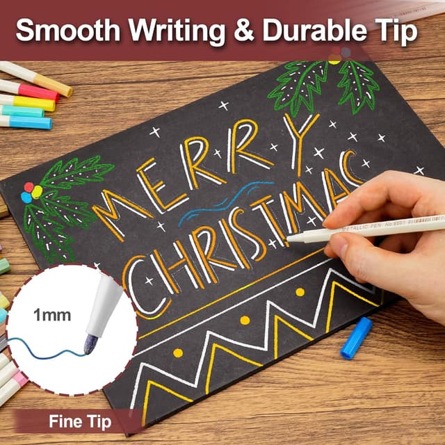 Thumbnail 1 de YITHINC Pennarelli metallici 30 colori