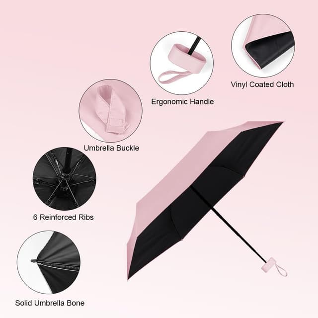 Detalle 2 de Aolso Mini Regenschirm mit UV-Schutz 245 g