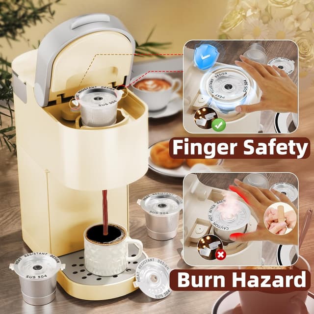 Thumbnail 5 de Reusable K Cups Stainless Steel 10g Pack of 4