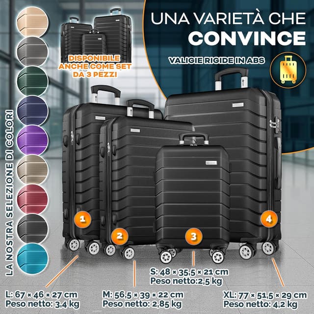 Thumbnail 4 de tillvex Set 4 valigie rigide