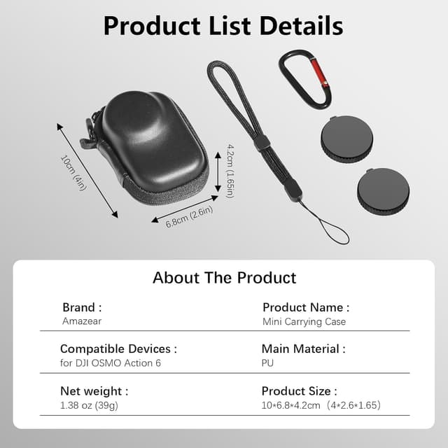 Thumbnail 6 de AMAZEAR Étui pour DJI Osmo Action 6