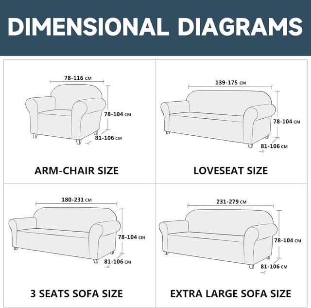 Detalle 2 de Ystyle Copridivano 1 posto con braccioli elasticizzato antigraffio antiscivolo, universale jacquard geometrico nero