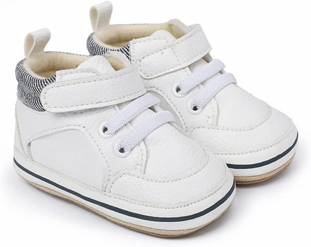 Detalle 2 de RVROVIC toddler first walkers PU leather anti-slip sneakers & soft ankle boots