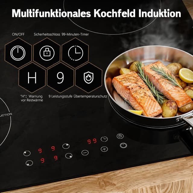 Detalle de Karinear Induktionskochfeld 60 cm 3500W