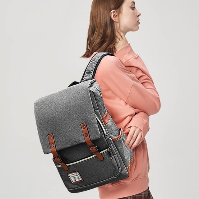 Detalle de FEWOFJ laptop backpack school bag for 15.6-inch computers (38 x 24 x 10 cm)