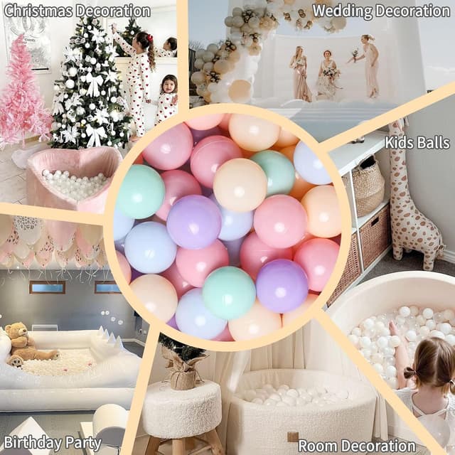 Detalle de GOGOSO Ball Pit Balls for Toddlers (Crush-Proof, Non-BPA & Non-Phthalate), 2.15-Inch Set