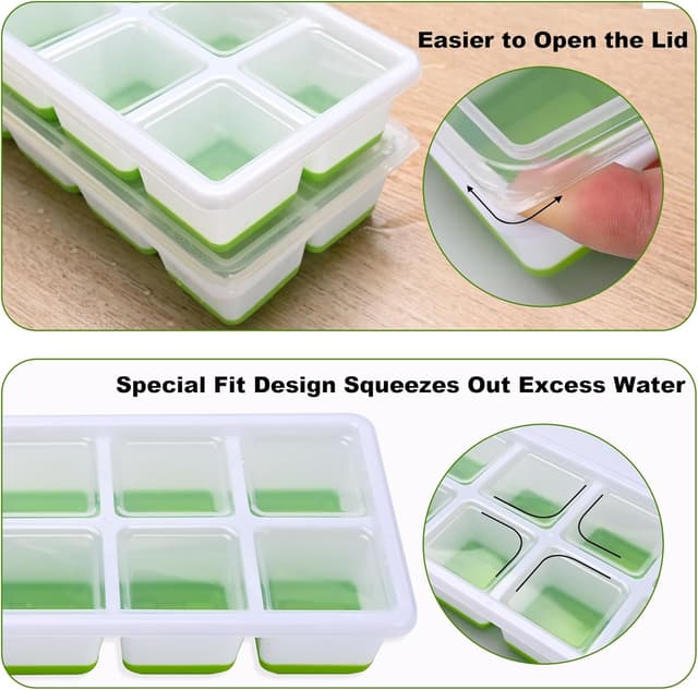 Thumbnail 3 de Silicone Ice Cube Tray Large
