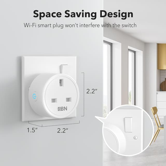 Thumbnail 5 de HBN Smart Plug 13A Wi‑Fi Socket (4 pack) 🔌