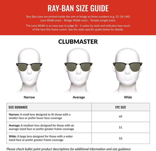 Detalle 2 de Ray-Ban RB3016 Clubmaster Square Sunglasses (Large)