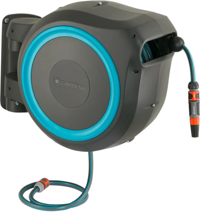 Detalle 2 de GARDENA Wandschlauchbox 25 RollUp M/L (25 m) – für Bewässerung per Wandmontage