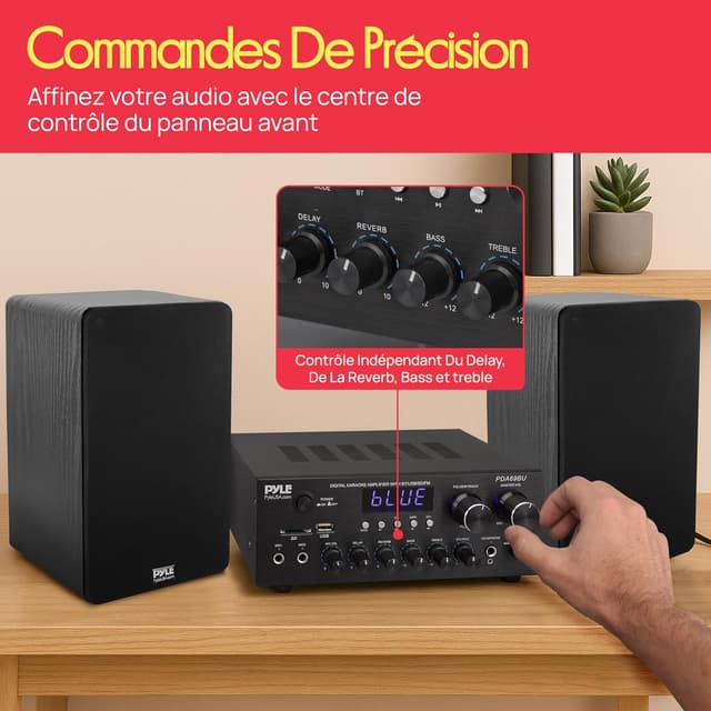 Detalle 2 de Pyle Ampli Bluetooth 300W