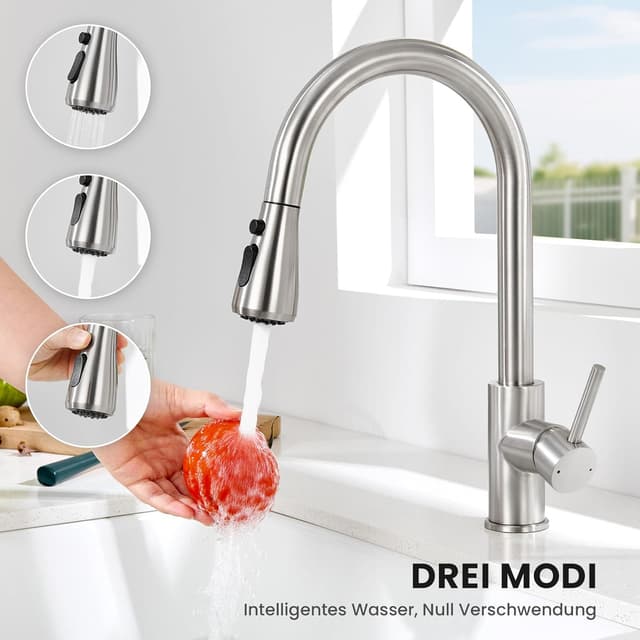 Detalle 2 de CECIPA Küchenarmatur mit 3 Modi 360°