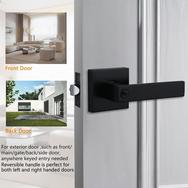 Detalle 2 de NEWBANG Keyed Alike Entry Door Lever 10‑Pack 🔐