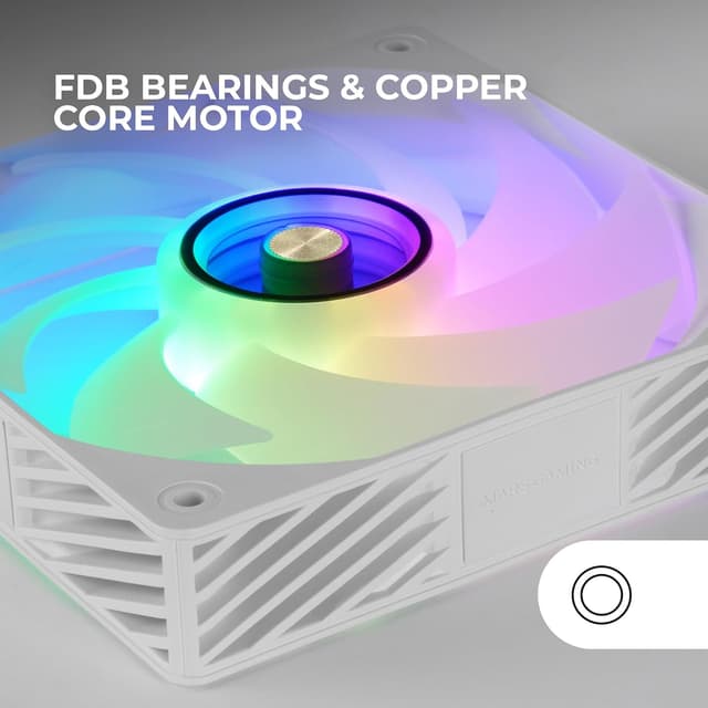 Detalle de Mars Gaming MF-SI4KIT – Kit 4 ventole 120mm ARGB Infinity Mirror con telecomando e HUB