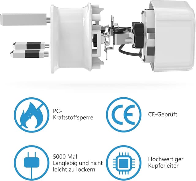 Detalle 1 de Reiseadapter Typ G UK für 2 Stück