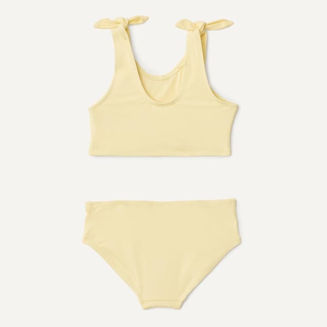 Detalle de Maillot de bain bikini 2 pièces pour fille avec nœud Amazon Essentials