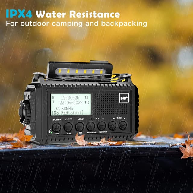 Thumbnail 6 de Mesqool CR1009ProDAB Radio solaire 5000mAh