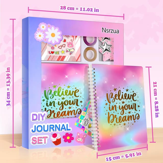 Thumbnail 5 de Nsrzua DIY Journal Kit for Girls 8-14 📒