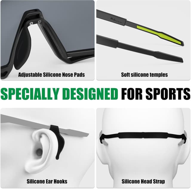 Thumbnail 4 de X-TIGER Occhiali da ciclismo 5 lenti