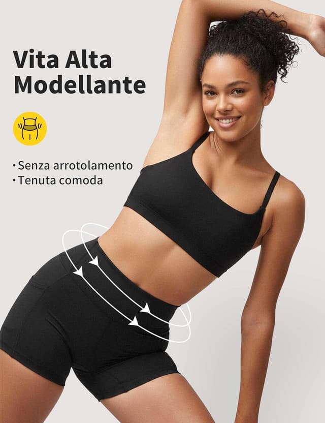 Detalle de CAMBIVO Leggins Sportivi Donna push up a vita alta con tasche per fitness, yoga, running e palestra