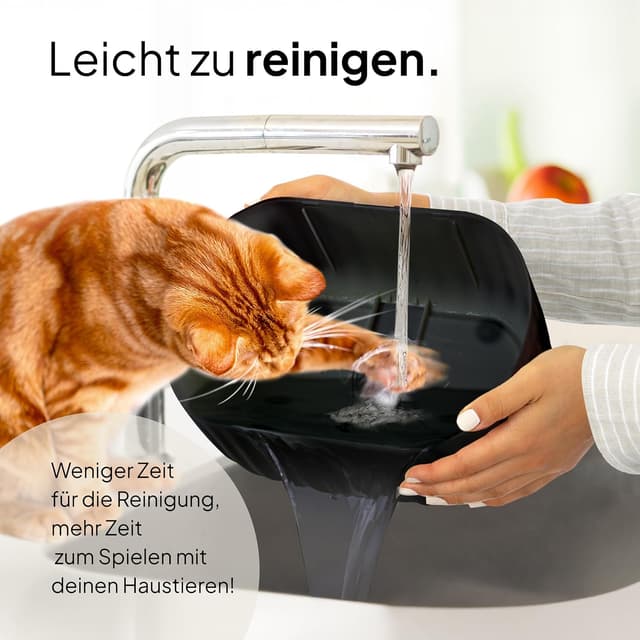Detalle 2 de Katzen-Trinkbrunnen Aqua Sense Akku 45 Tage