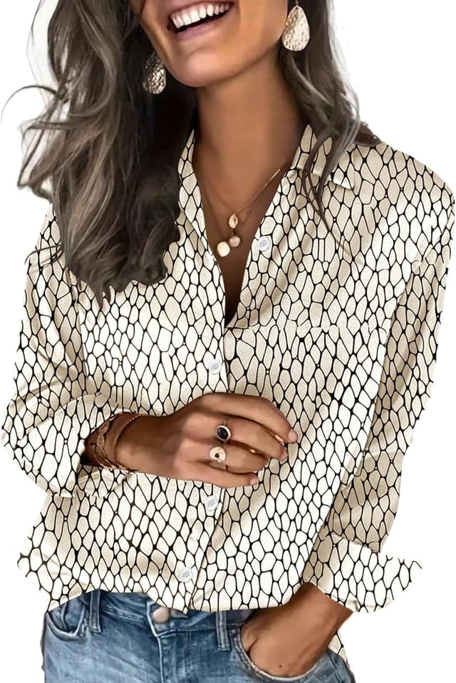 Thumbnail 5 de Zeagoo Satin Blouses for Women