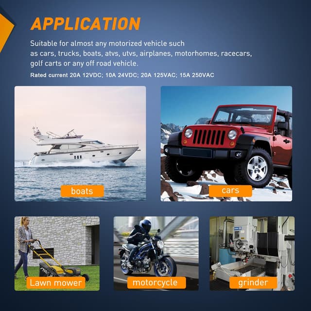 Thumbnail 6 de Nilight 90012E Rocker Toggle Switch 15A