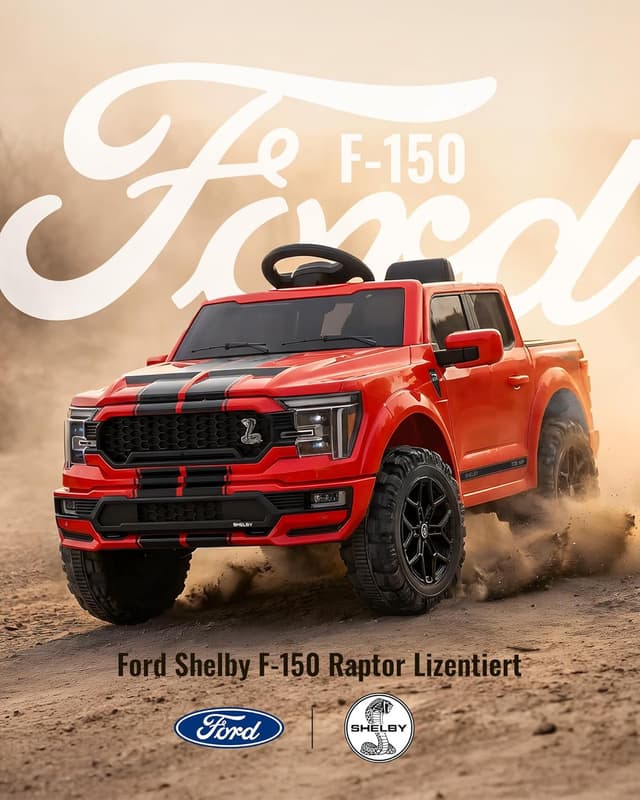Detalle 2 de Outfunny Ford Shelby F-150 Kinder-Elektroauto 12V